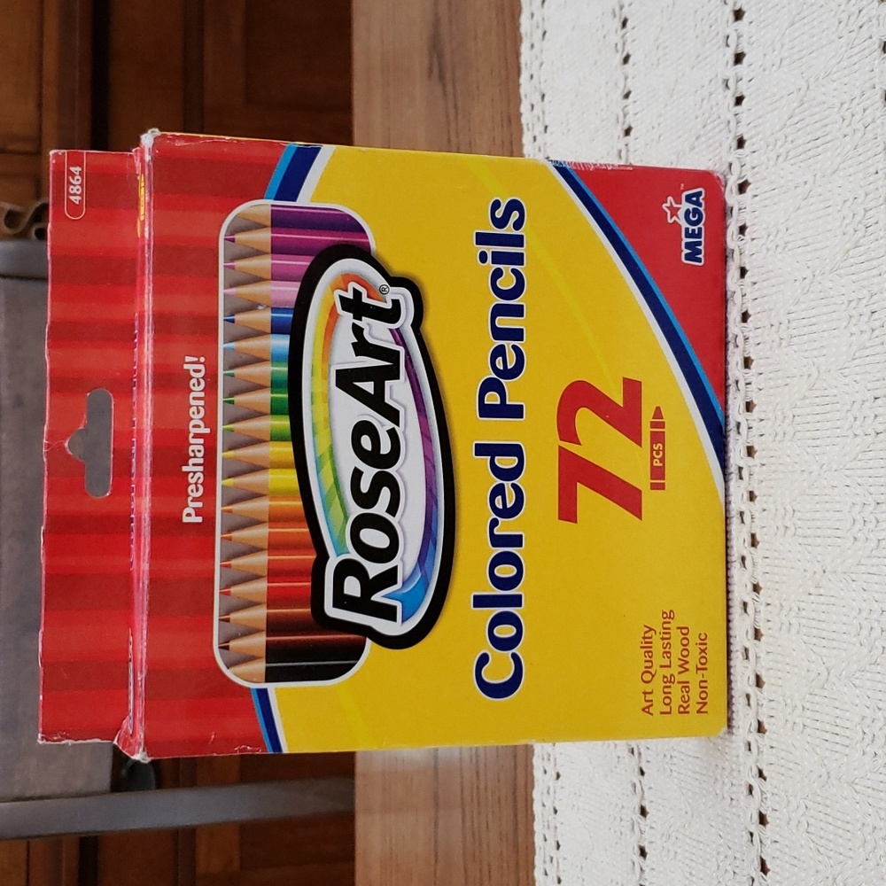 Rose Art Colored Pencils.  72 count